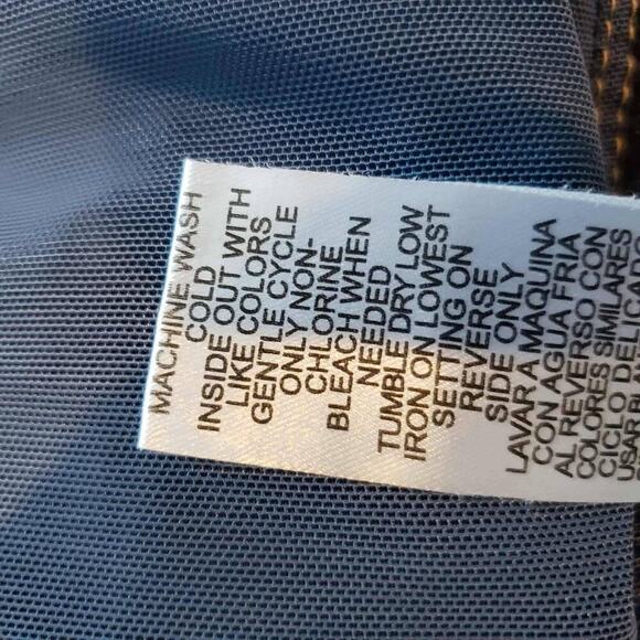 Democracy Jeans Ab Solution Womens Size 14 Blue Denim Distressed Straight - Picture 8 of 10